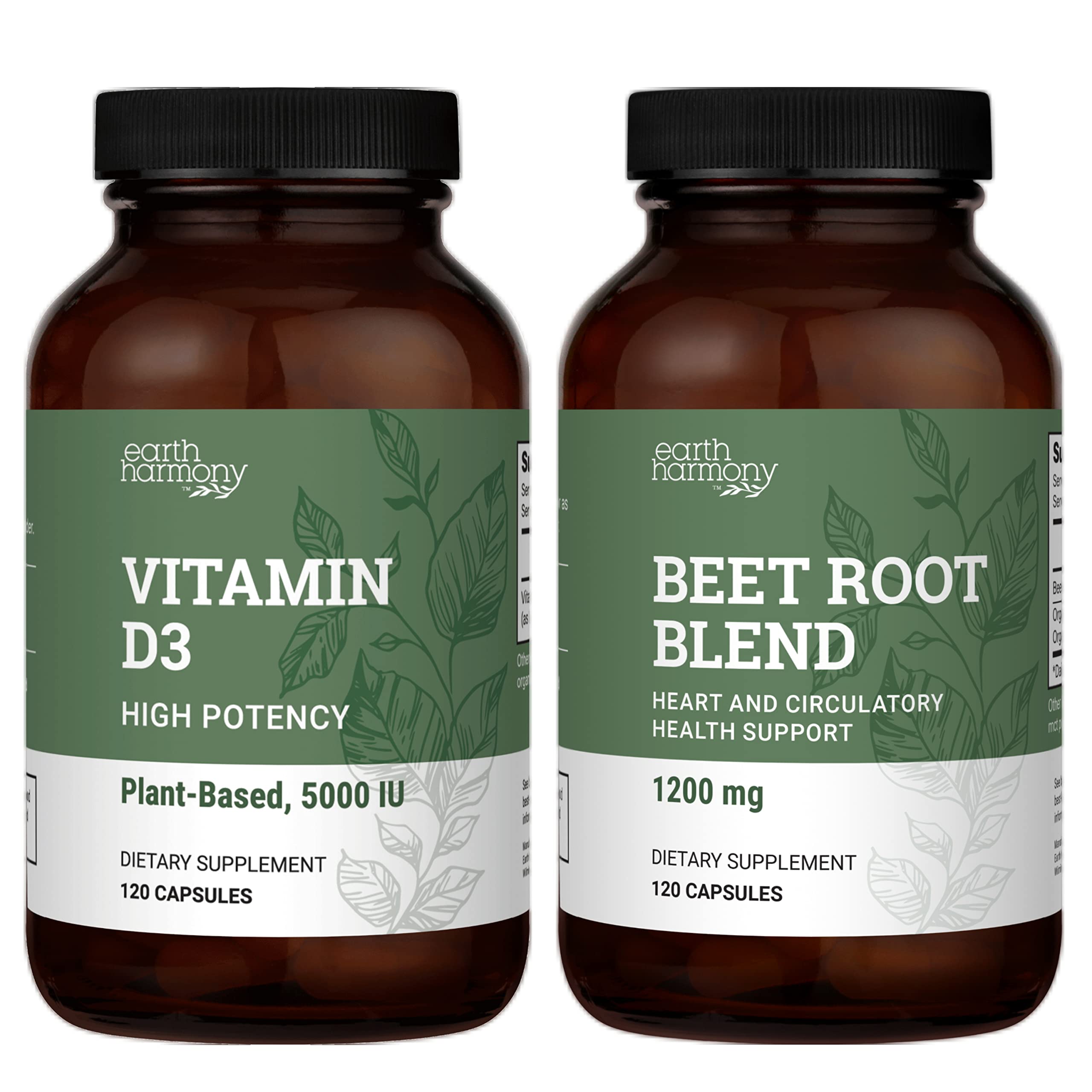 Amazon.com: Earth Harmony Vegan Vitamin D3 & Beet Root Powder